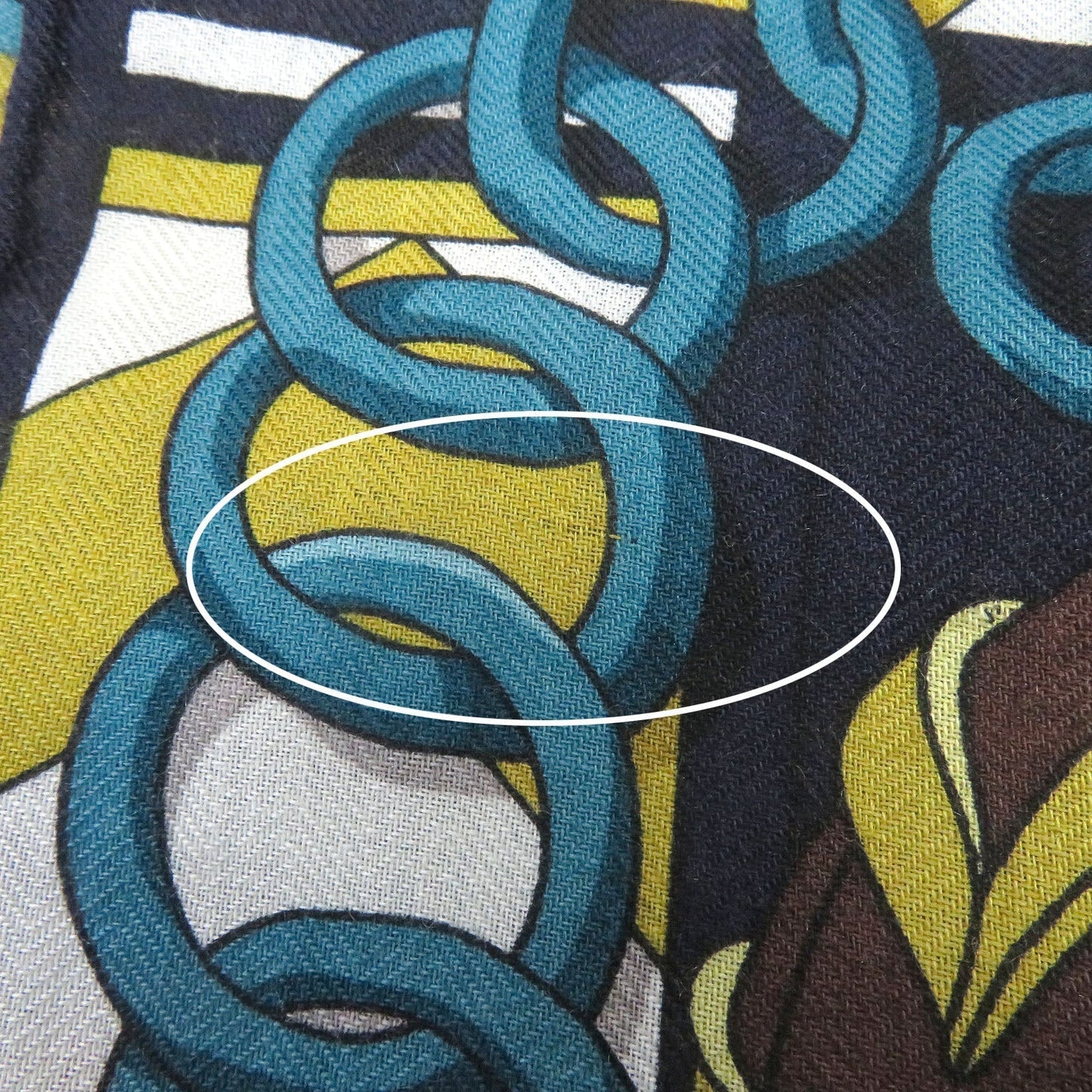 HERMES Stall Main: 70% cashmere, Main: 30% silk Navy type Women  d
