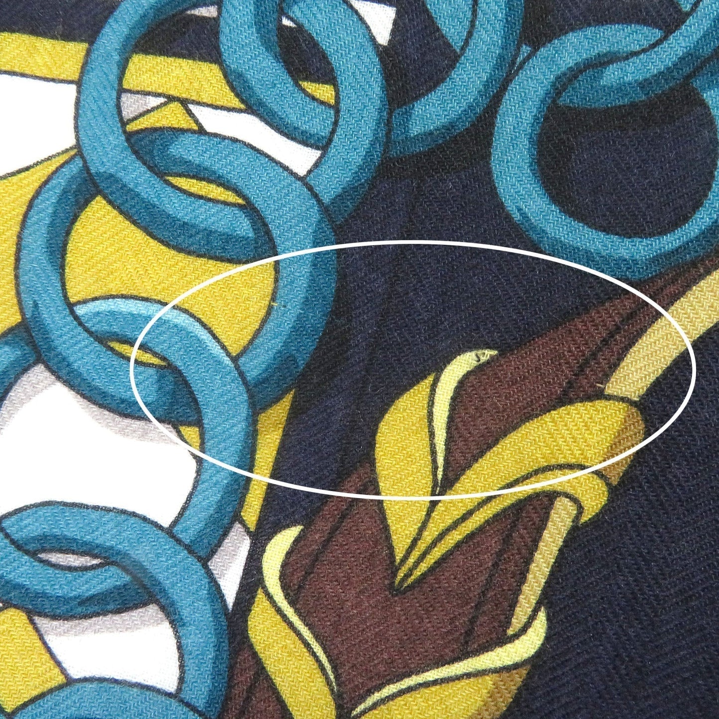 HERMES Stall Main: 70% cashmere, Main: 30% silk Navy type Women  d