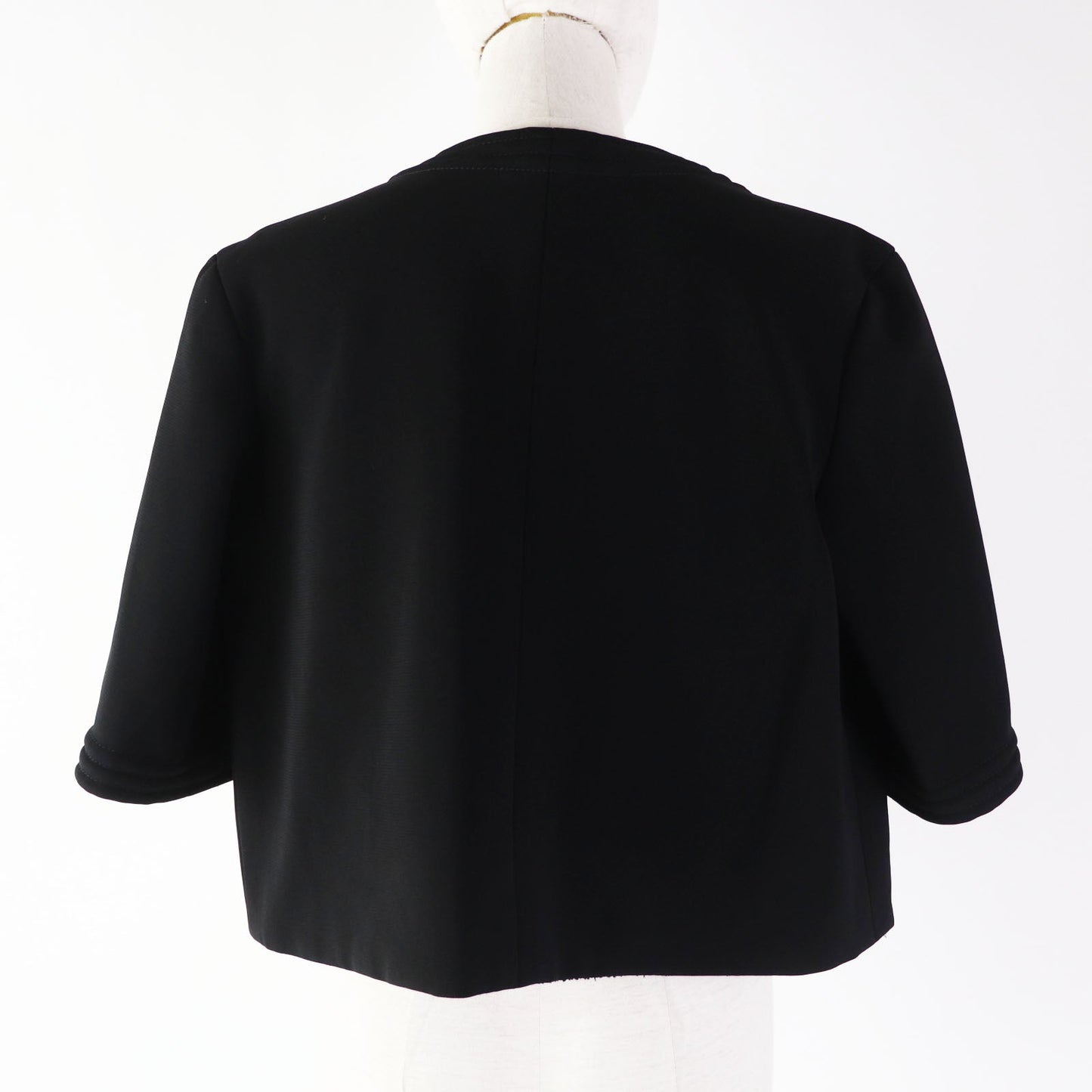Chanel COCO Mark Plate Collarless Jacket Rayon Jacket
