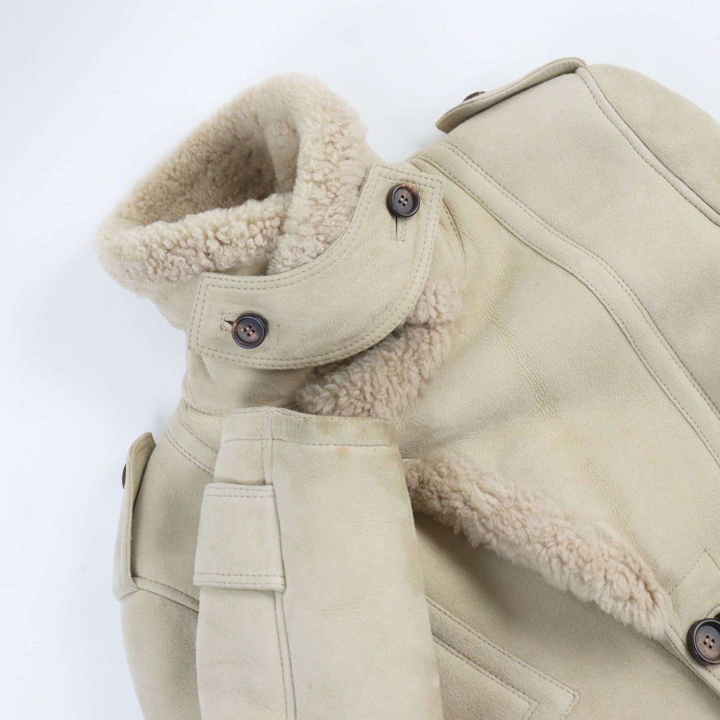 GUCCI Mouton coat 148233 Main: Mouton beige mens 44