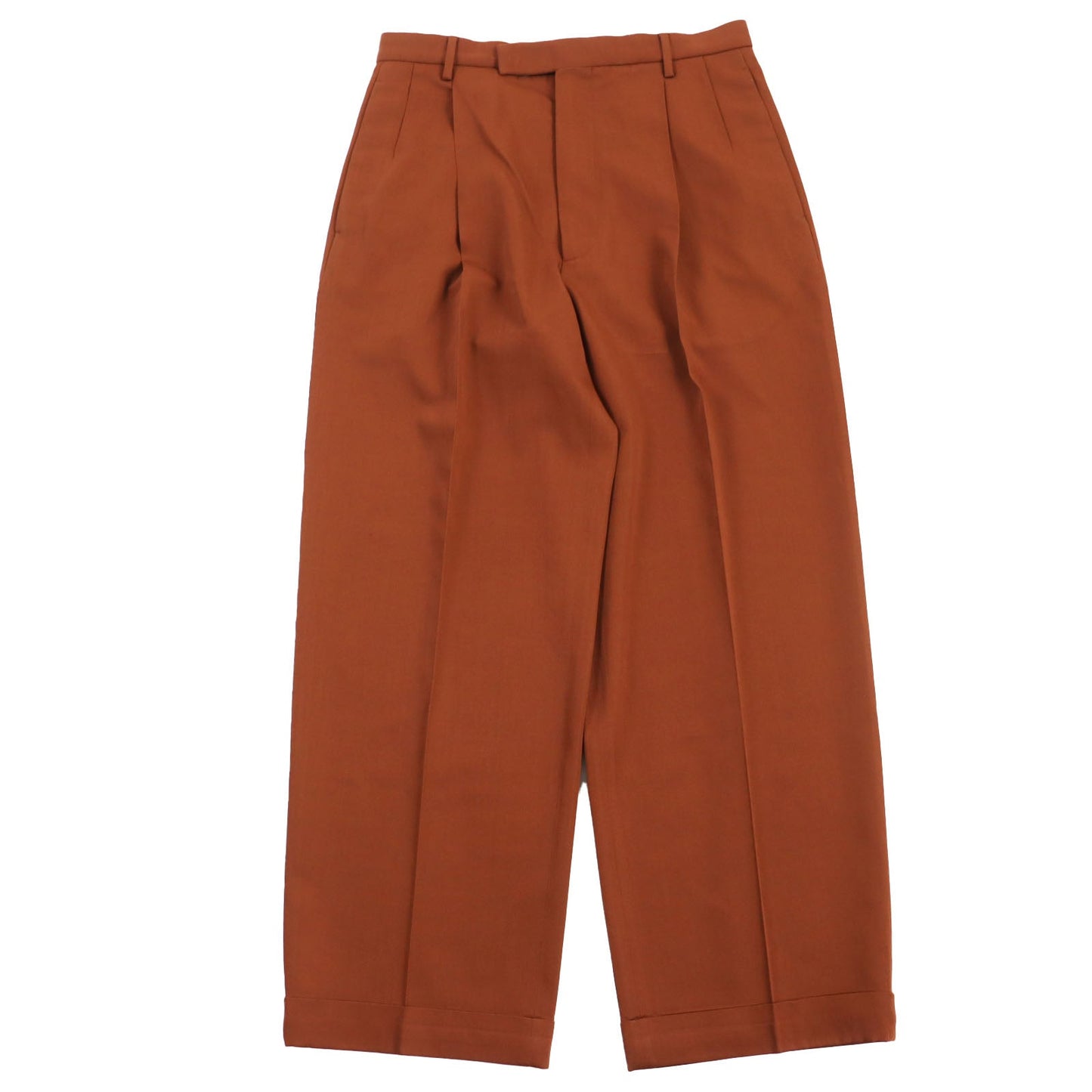 GUCCI slacks 690474 Main: 100% wool, part: 84% polyester, part: 16% metal fiber Brown Gucci label tro rs mens 44