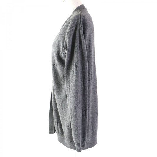 HERMES cardigan 97-7704 wool gray 40