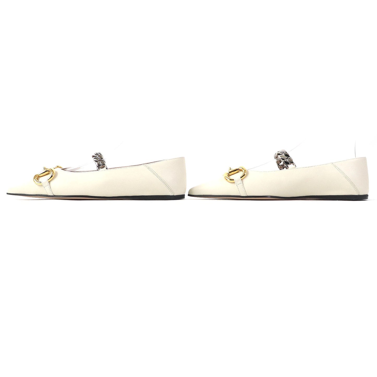 GUCCI pumps 621161 Main: Leather Ivory Women 35 1/2
