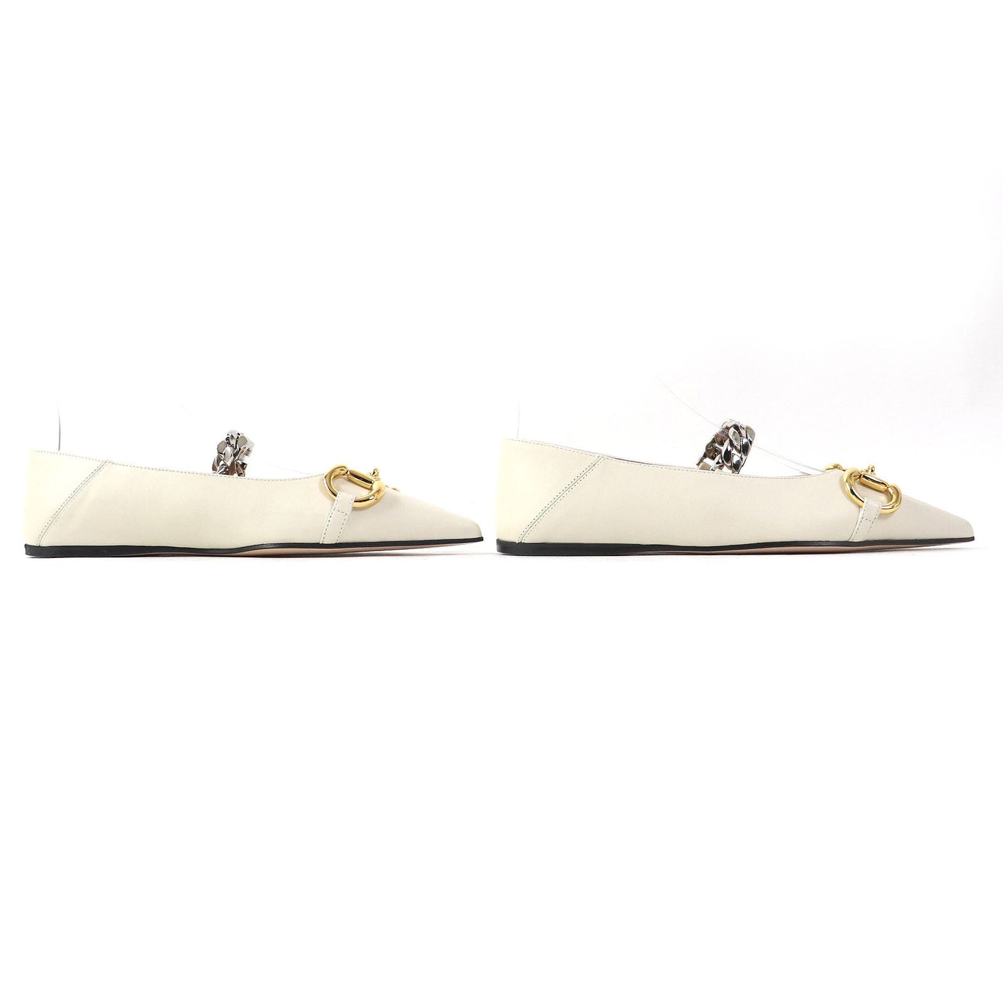 GUCCI pumps 621161 Main: Leather Ivory Women 35 1/2