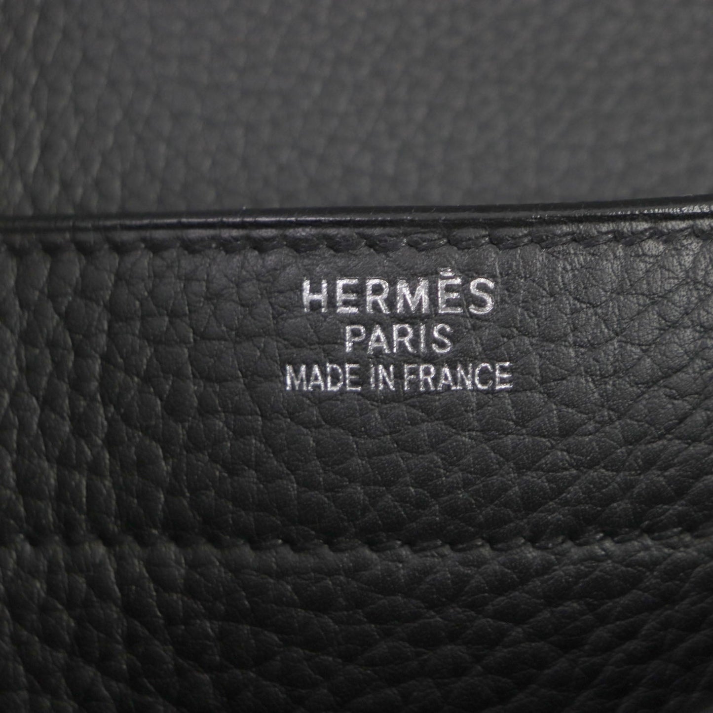 HERMES Briefcase Togo black Sac Adepeche 38 mens  d