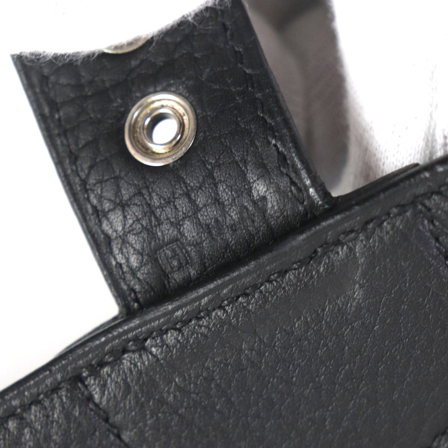 HERMES Briefcase Togo black Sac Adepeche 38 mens  d