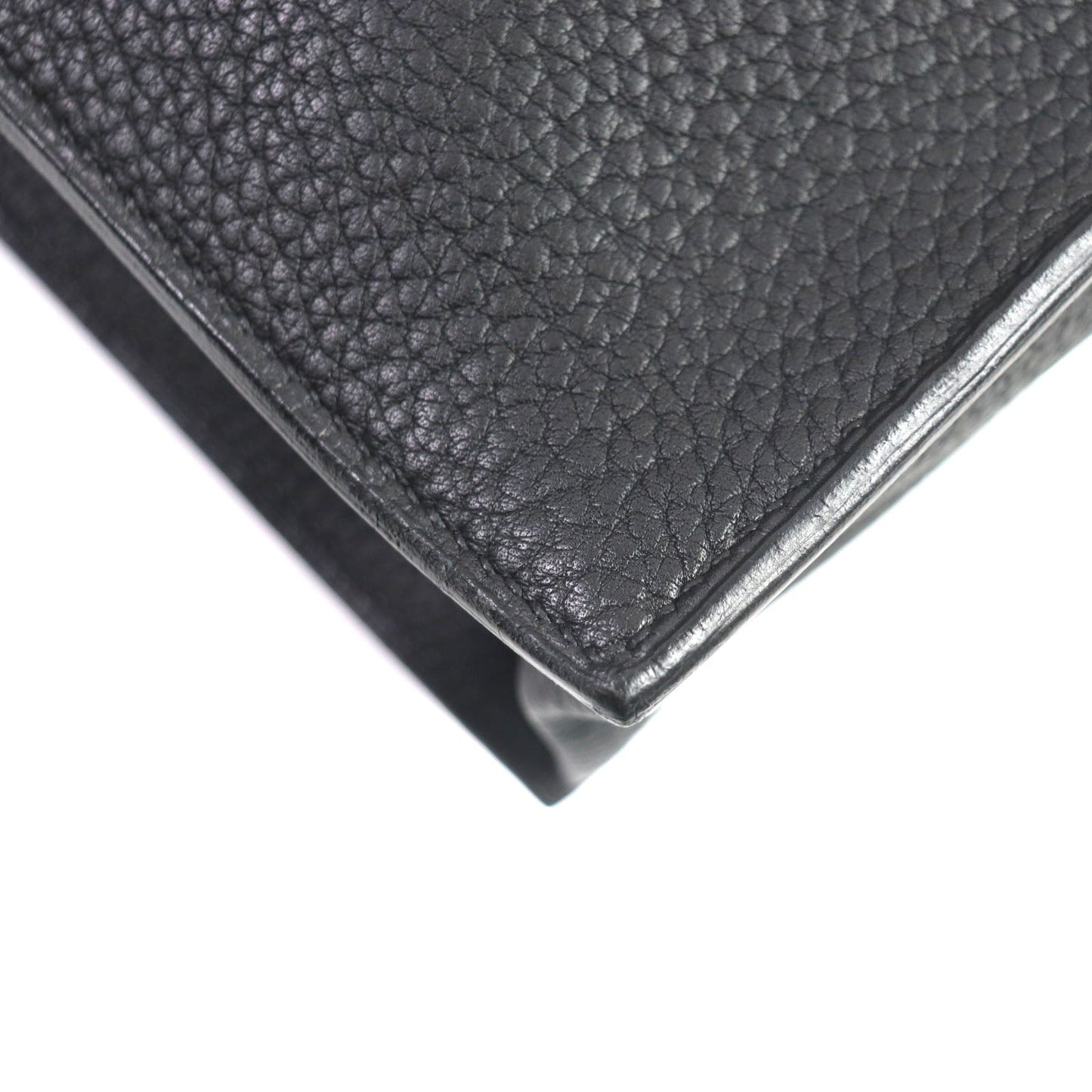 HERMES Briefcase Togo black Sac Adepeche 38 mens  d