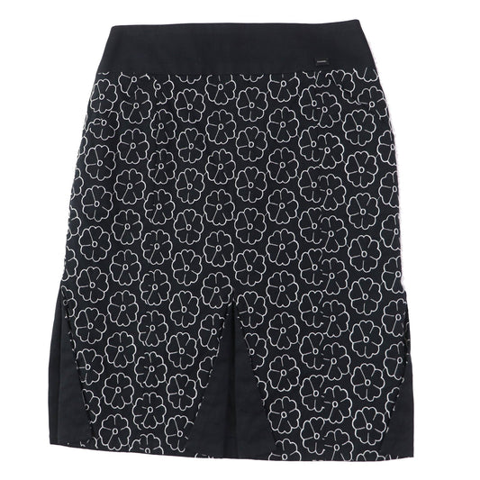 CHANEL skirt 04P P22950 Outer material: 78% cotton, Outer material: 17% nylon, Outer material: 5% elastane (polyurethane), Part: 100% cotton Black White Women 36