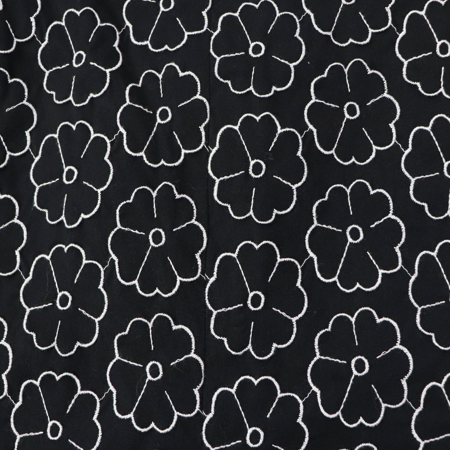 CHANEL skirt 04P P22950 Outer material: 78% cotton, Outer material: 17% nylon, Outer material: 5% elastane (polyurethane), Part: 100% cotton Black White Women 36