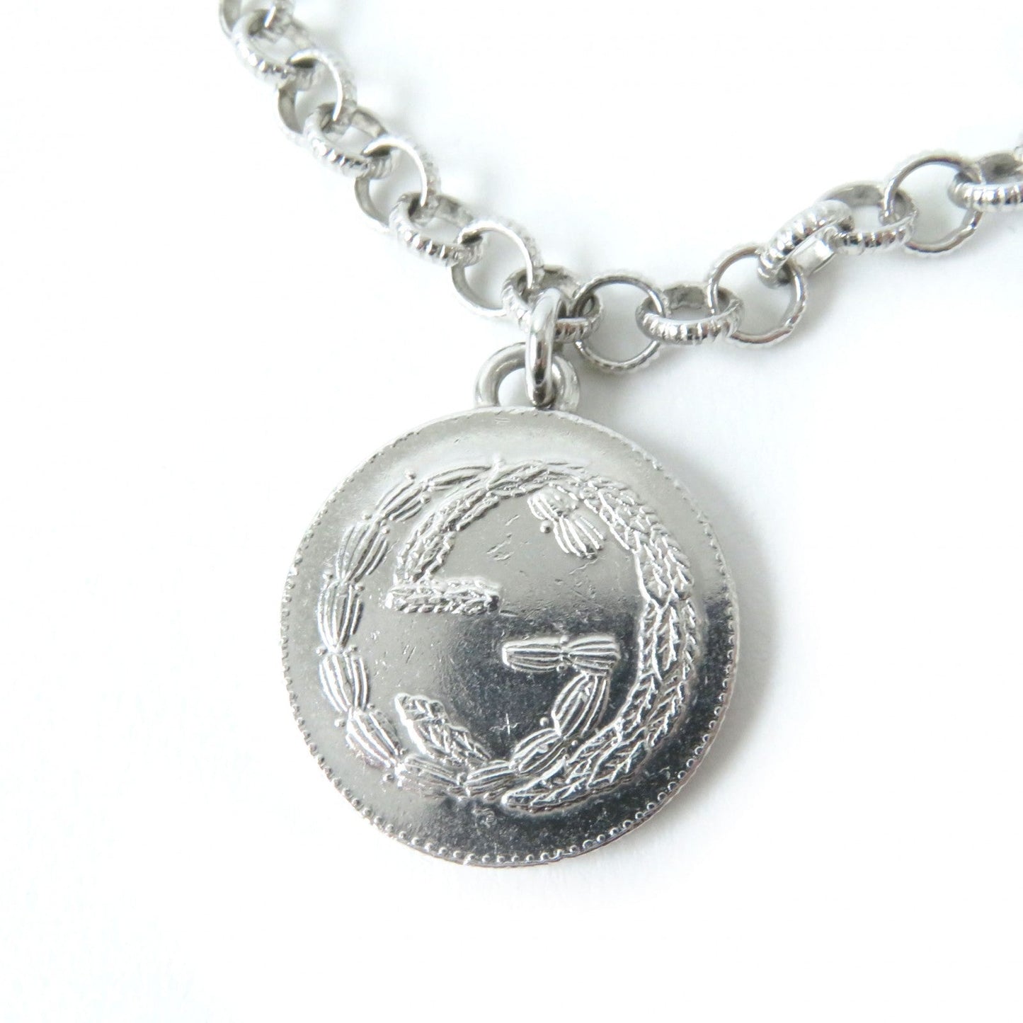 GUCCI bracelet 433499 Main�FAG925 Silver Interlocking G BEE Coin Women 18