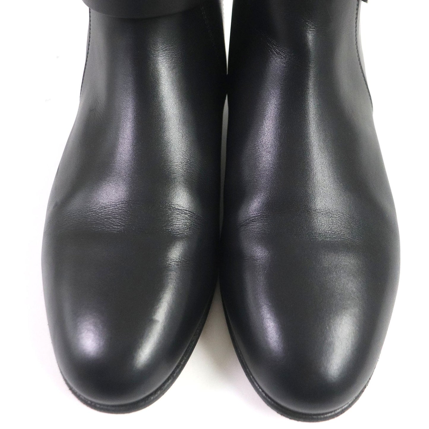 HERMES short boots H162133Z Main: Leather black Neo Women 36.5  d