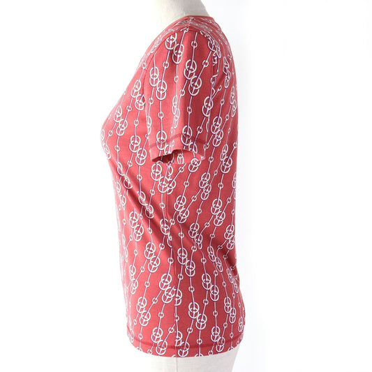 HERMES Short sleeve T-shirt cotton Red type 34
