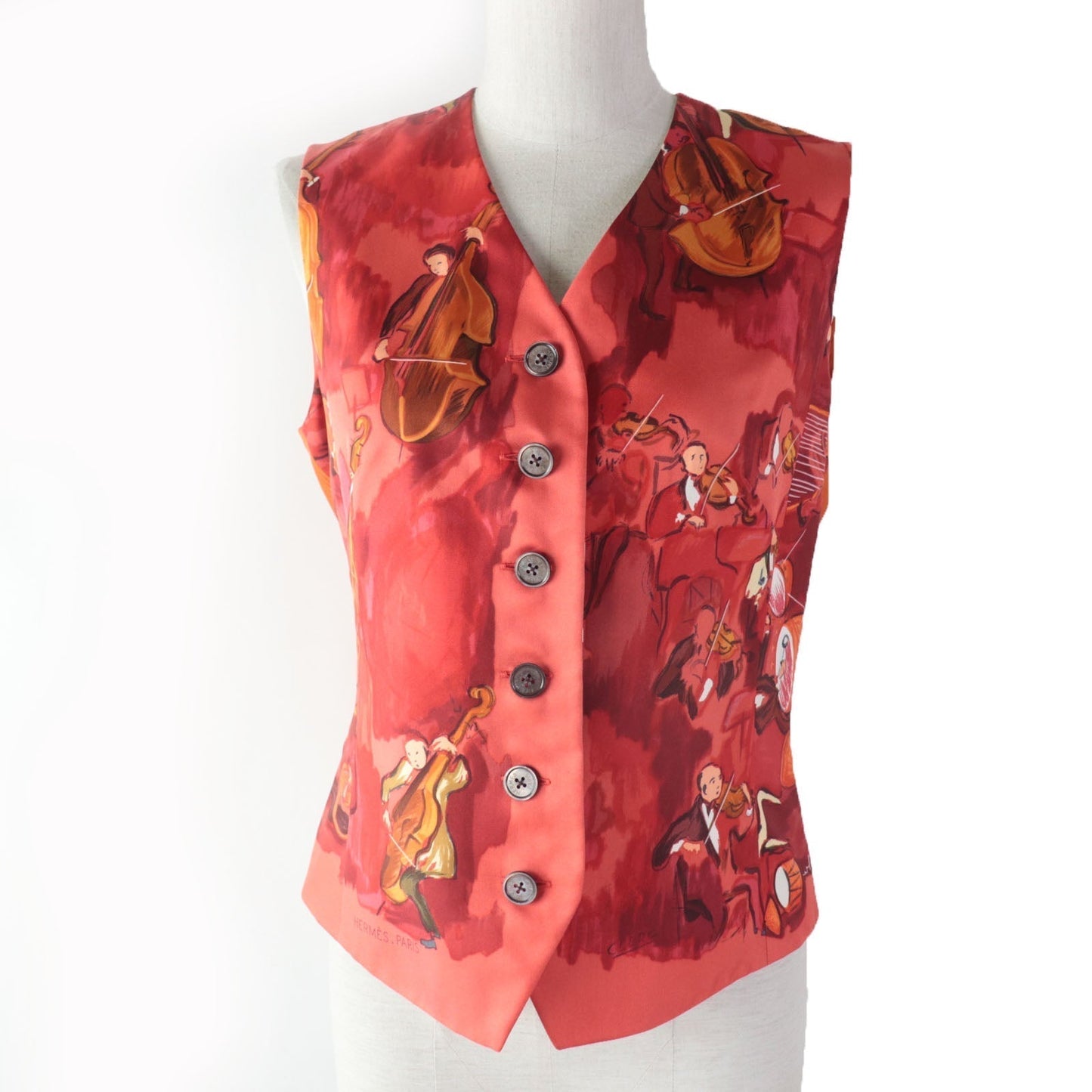HERMES Best Main: 100% silk, Main: 100% acetate, Lining: 100% acetate Orange type CONCERTO Concerto Women 38  d
