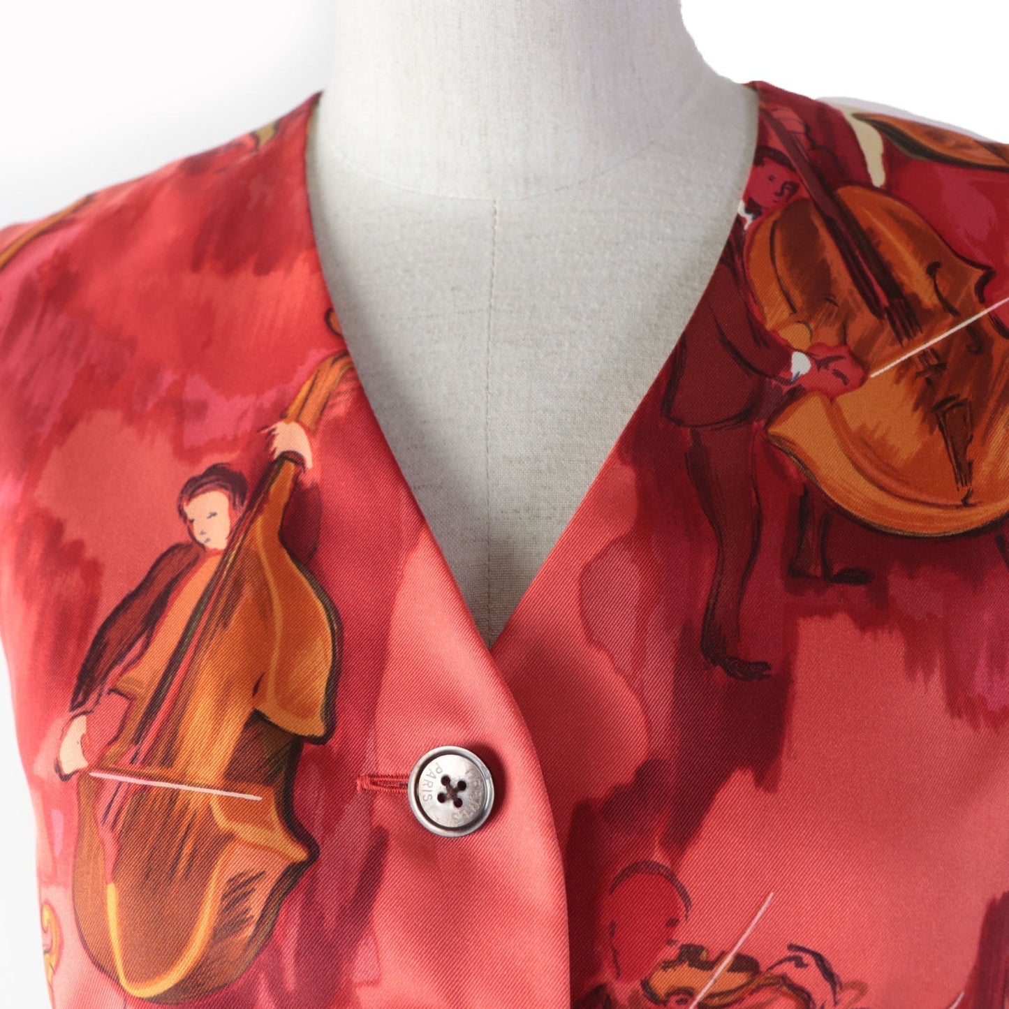 HERMES Best Main: 100% silk, Main: 100% acetate, Lining: 100% acetate Orange type CONCERTO Concerto Women 38  d