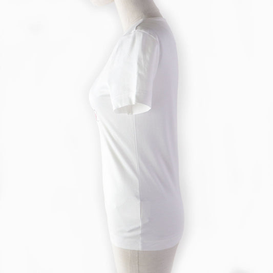 HERMES Short sleeve T-shirt cotton White pink GRAND MANAGE 34