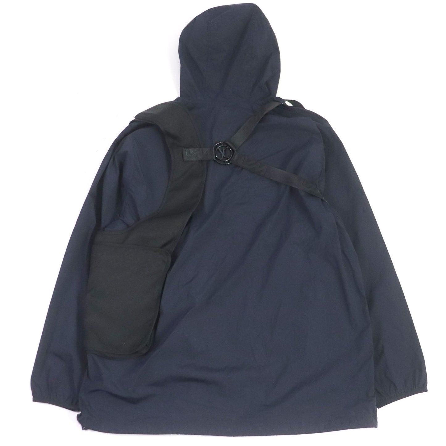 LOUIS VUITTON Blouson Main: 95% nylon, Main: 5% polyurethane, Part: 100% nylon Navy mens 52