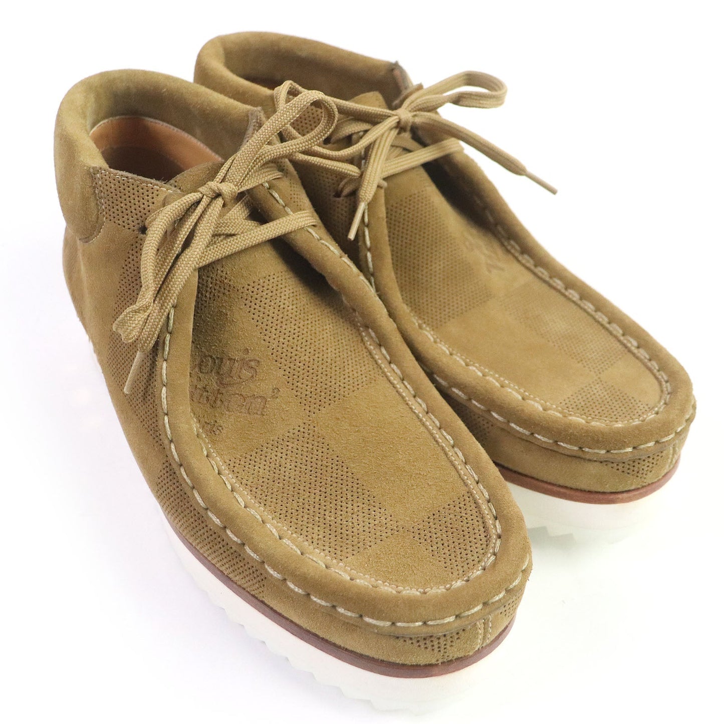 LOUIS VUITTON Ankle boots Main: Suede beige LV Mod Line mens 8  d