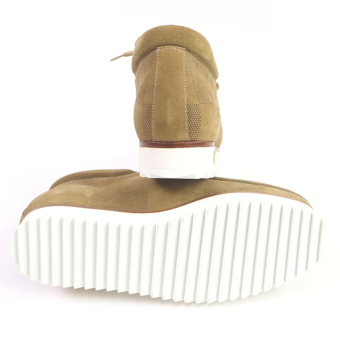 LOUIS VUITTON Ankle boots Main: Suede beige LV Mod Line mens 8  d