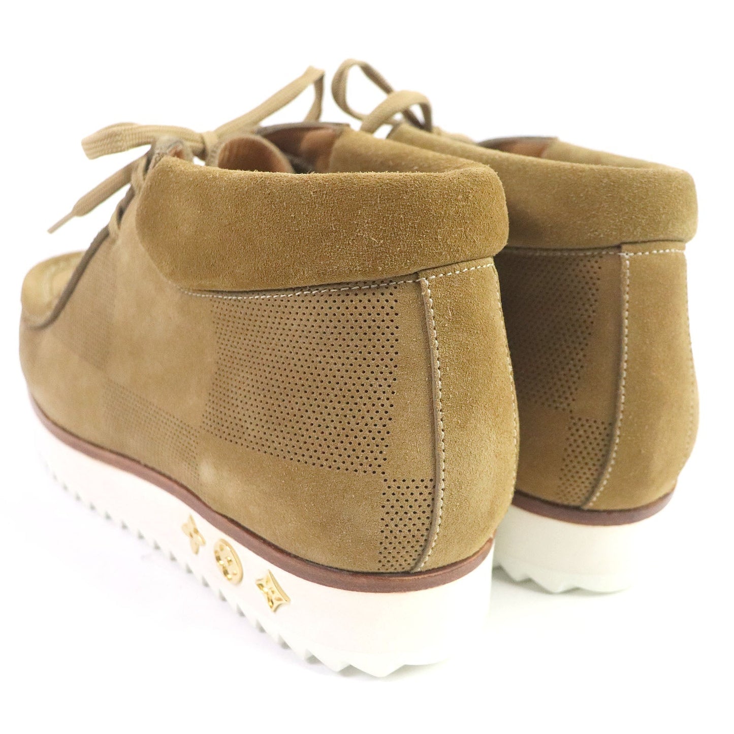 LOUIS VUITTON Ankle boots Main: Suede beige LV Mod Line mens 8  d