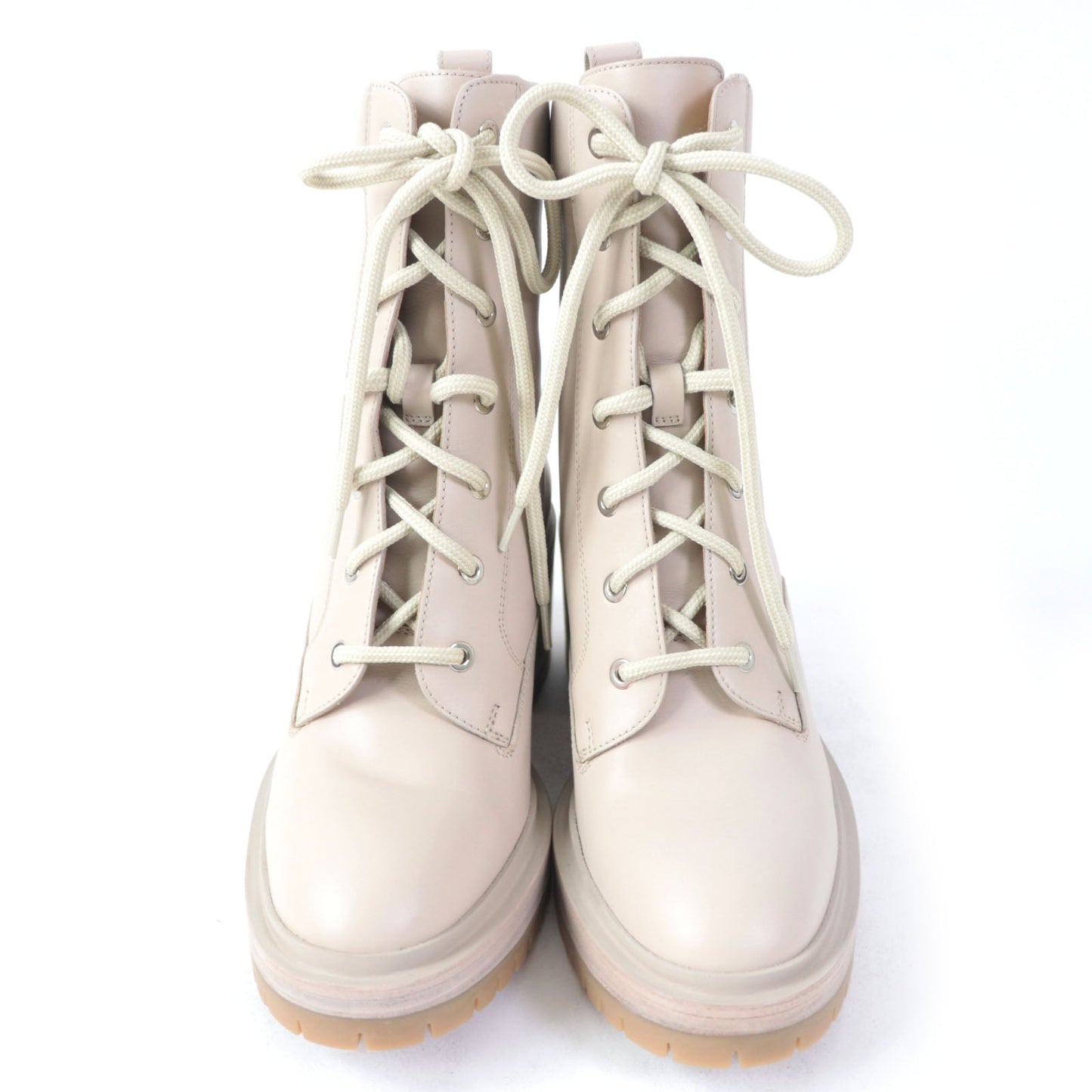 HERMES Ankle boots Main: Leather pink beige Women 37  d