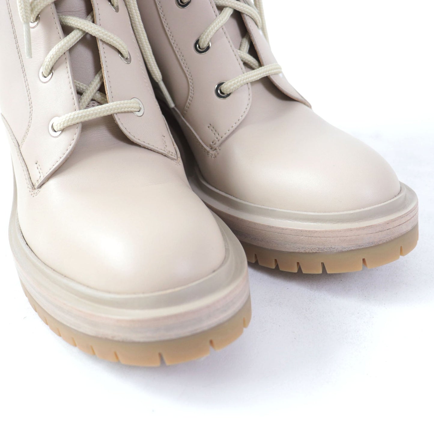 HERMES Ankle boots Main: Leather pink beige Women 37  d