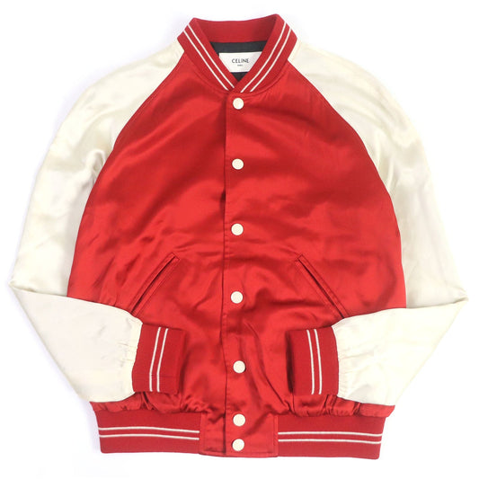 CELINE Stajan 2V87C851C Outer: 100% rayon, Lining: 100% acetate, Pocket lining: 100% cotton Red THE DANCING KID TEDDY JACKET mens 48