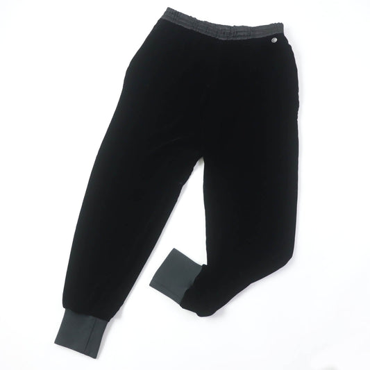 CHANEL Pants P65297 Main: 92% rayon, Main: 8% silk, Part: 86% rayon, Part: 12% polyamide (nylon), Part: 2% elastane (polyurethane), Part: 100% silk black Women 42
