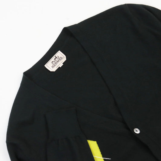 HERMES cardigan cashmere Dark green S