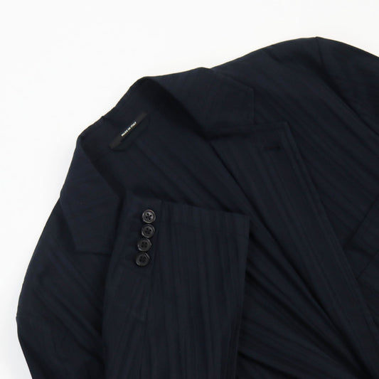 HERMES tailored jacket Main: 97% cotton, Main: 3% polyurethane black mens 46  d