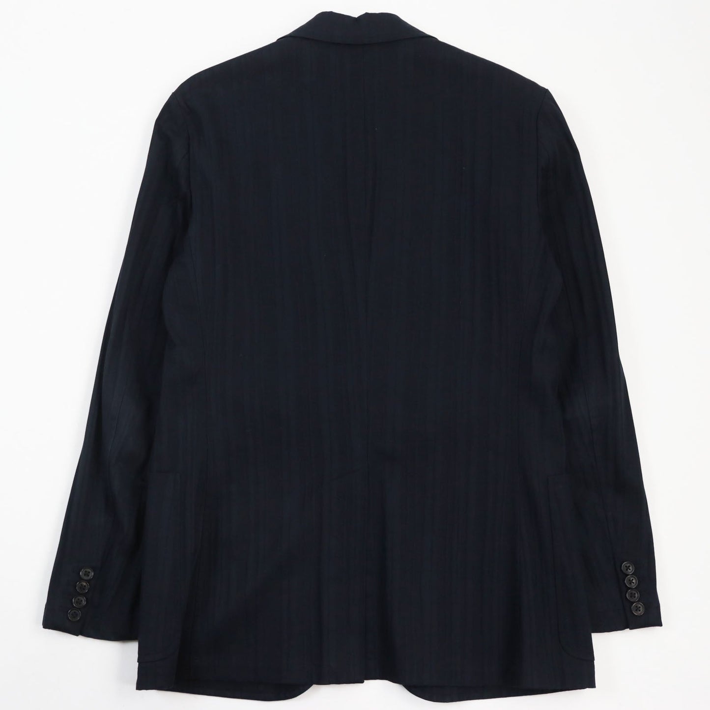 HERMES tailored jacket Main: 97% cotton, Main: 3% polyurethane black mens 46  d