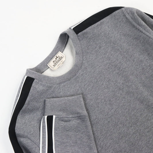 HERMES sweat cotton gray Run H XL