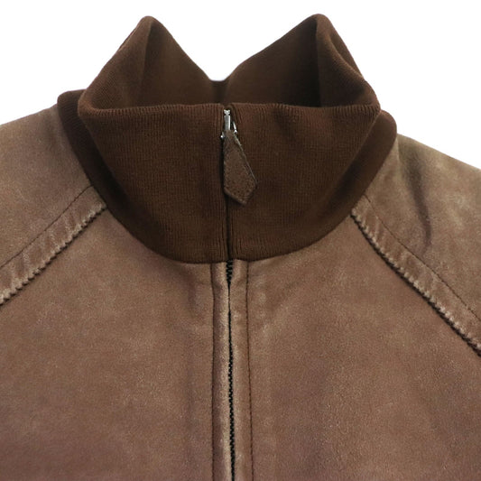HERMES Blouson Lamb leather Brown 52