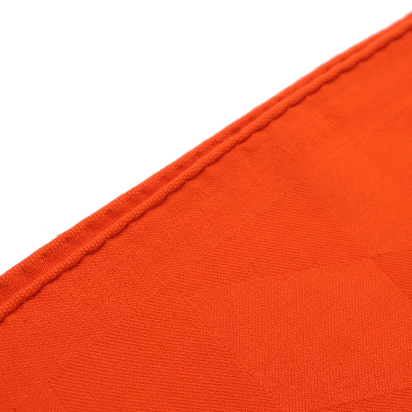 HERMES Stall Main: 85% cashmere, Main: 15% silk Orange Women  d