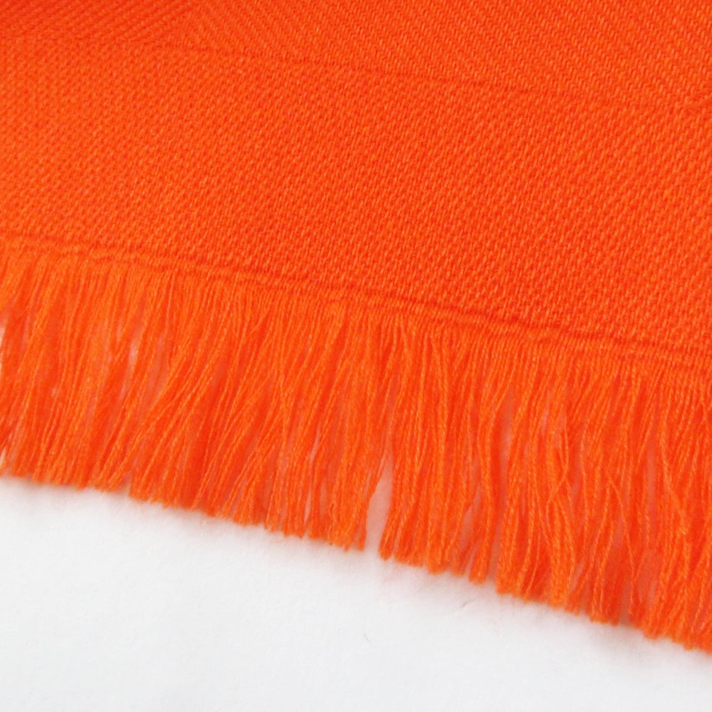 HERMES Stall Main: 85% cashmere, Main: 15% silk Orange Women  d