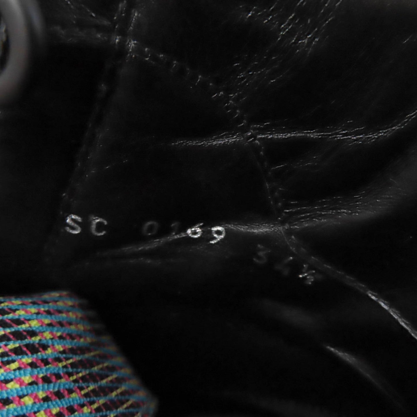 LOUIS VUITTON Ankle boots Main: Leather, Part: Suede Black multicolor Laurier Line Women 34.5  d
