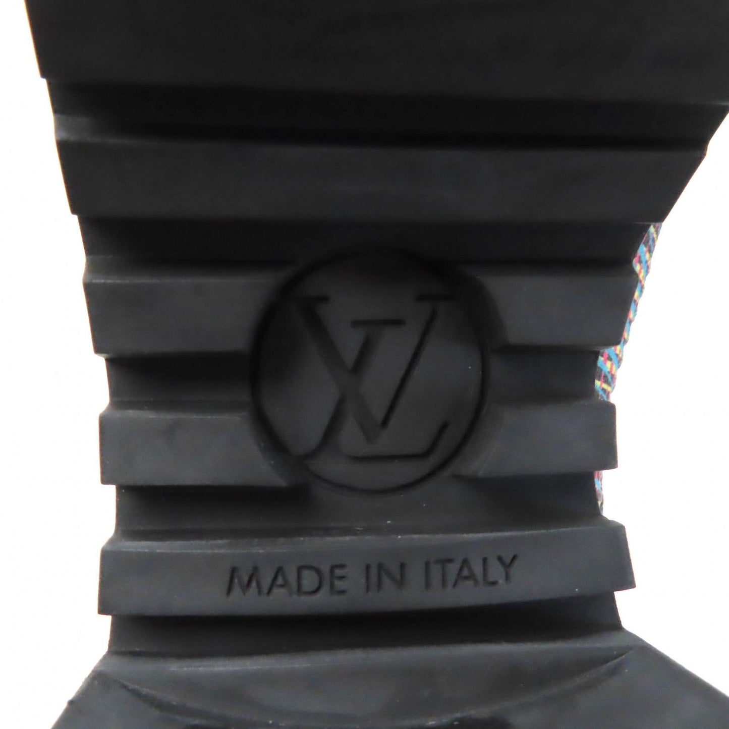 LOUIS VUITTON Ankle boots Main: Leather, Part: Suede Black multicolor Laurier Line Women 34.5  d