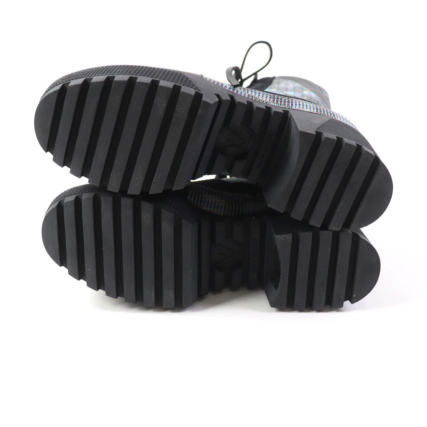 LOUIS VUITTON Ankle boots Main: Leather, Part: Suede Black multicolor Laurier Line Women 34.5  d