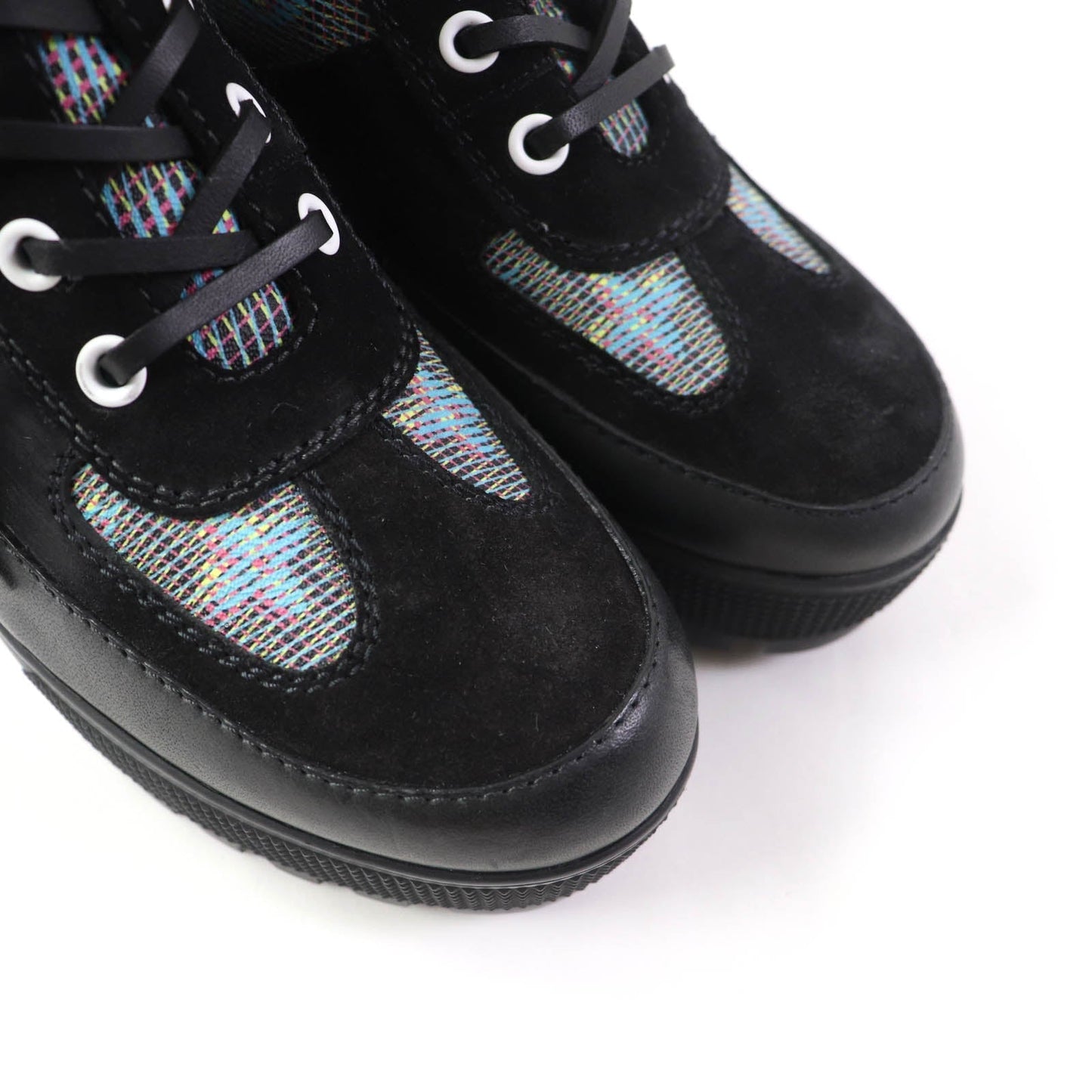 LOUIS VUITTON Ankle boots Main: Leather, Part: Suede Black multicolor Laurier Line Women 34.5  d
