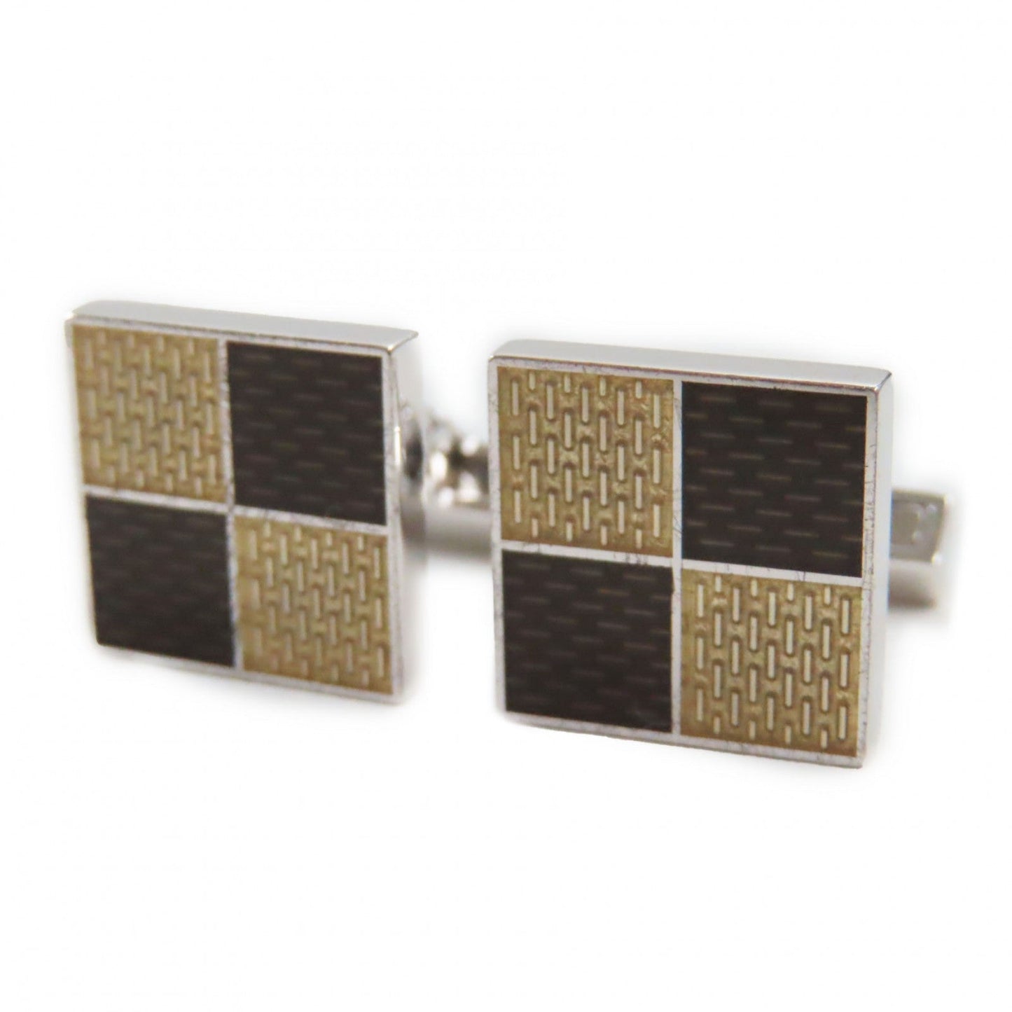 LOUIS VUITTON cuffs Main�FAG925 Silver Brown type Boutong de Manchette mens