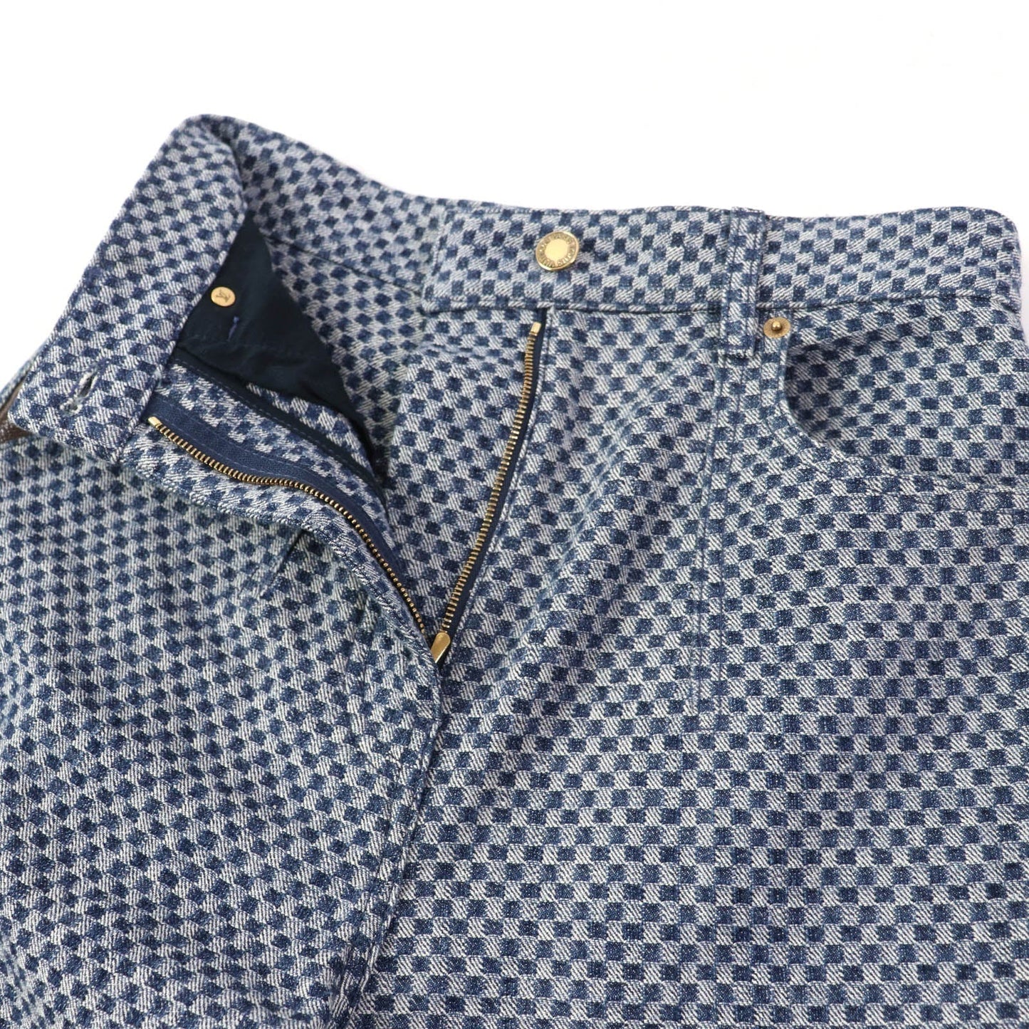 LOUIS VUITTON Denim pants cotton Navy 34