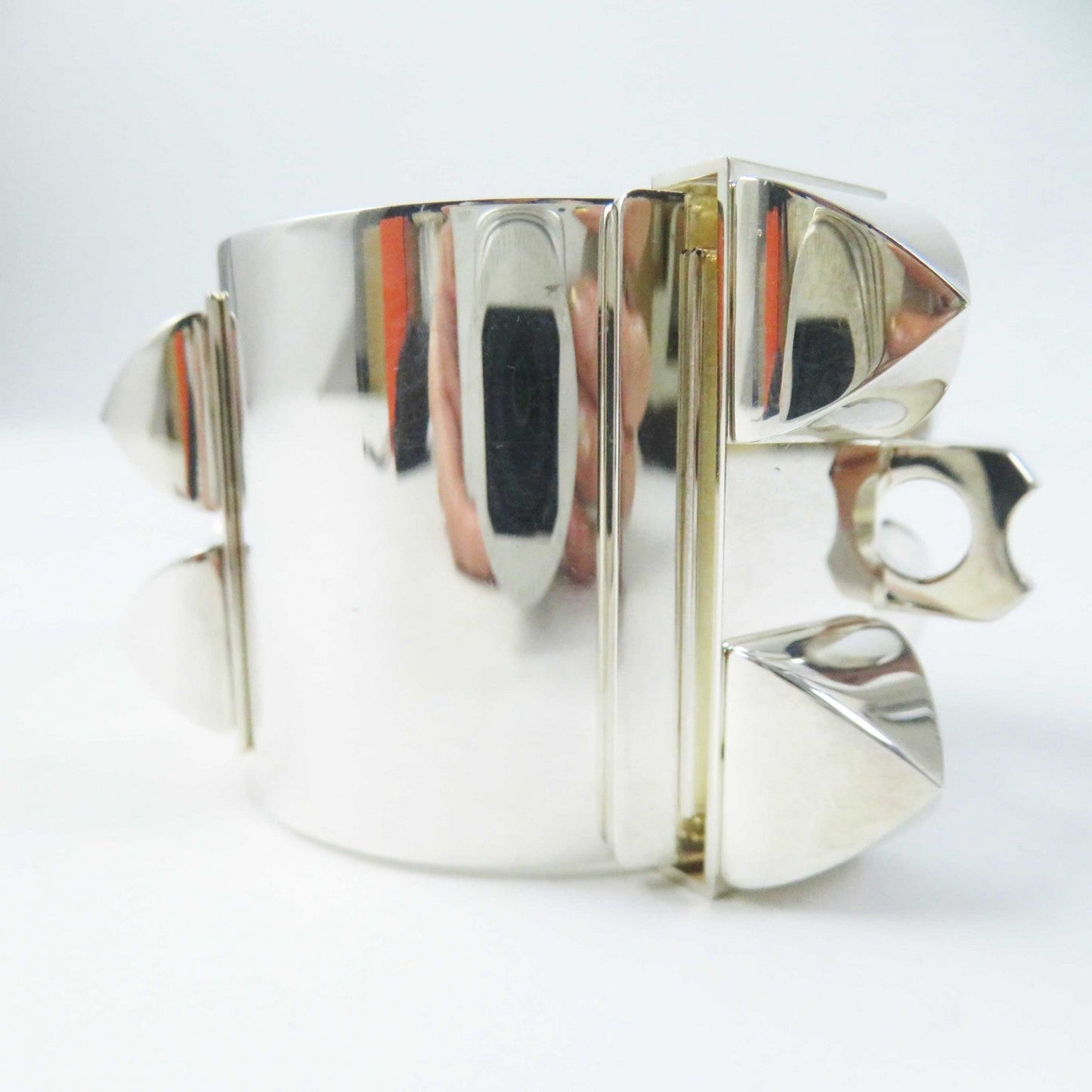 HERMES Bangle Main?FAG925 Silver Women  d