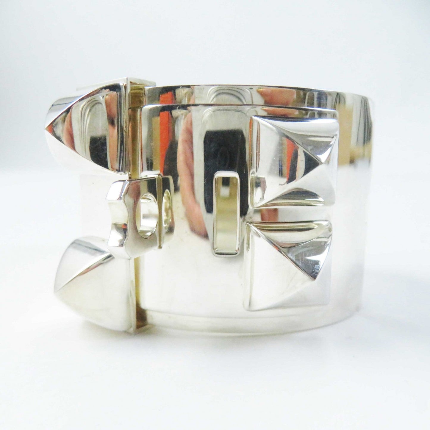 HERMES Bangle Main?FAG925 Silver Women  d