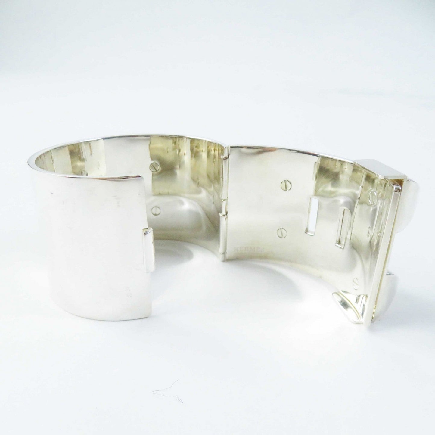 HERMES Bangle Main?FAG925 Silver Women  d