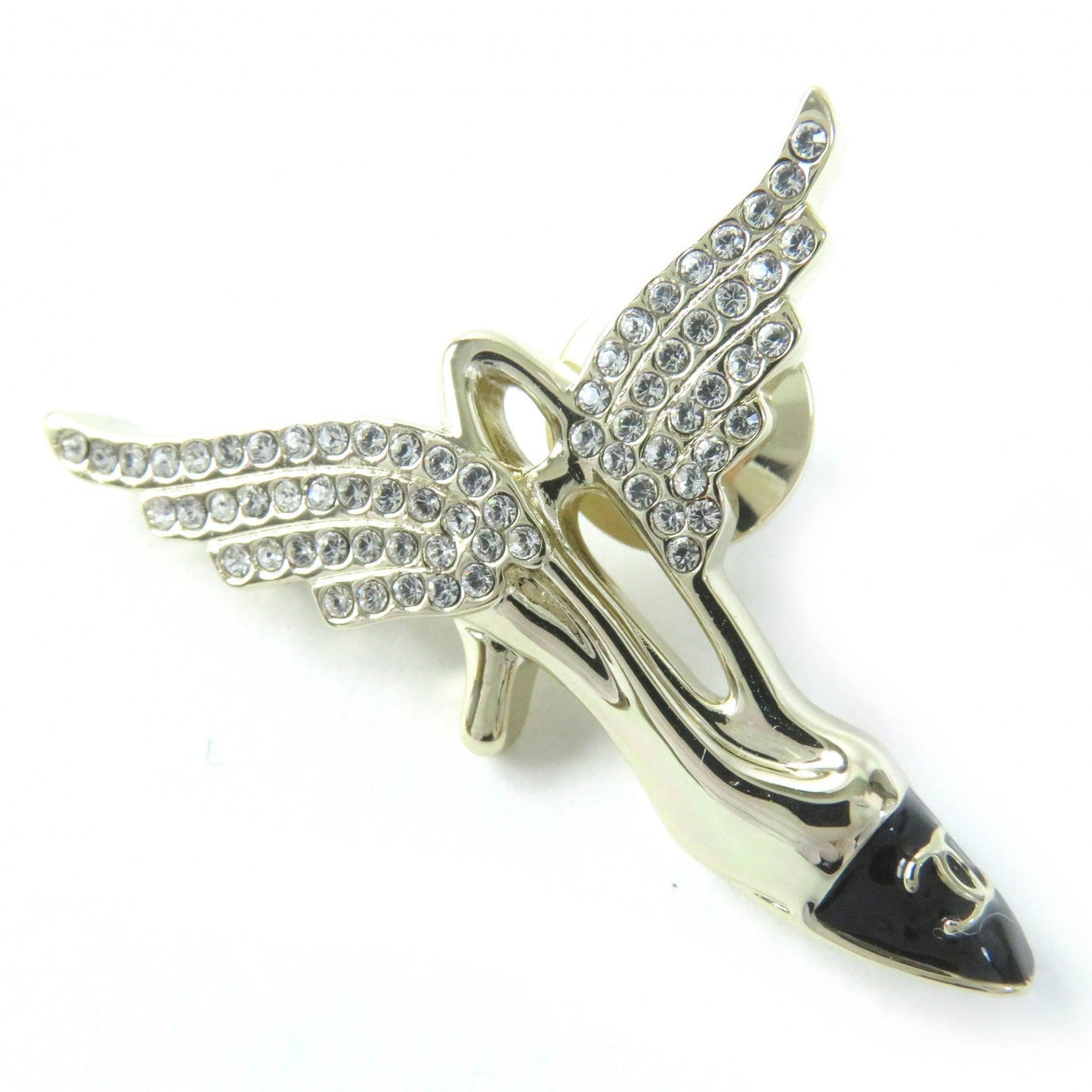 CHANEL Brooch B23C Gold Plated Gold black COCO Mark Pin Brooch