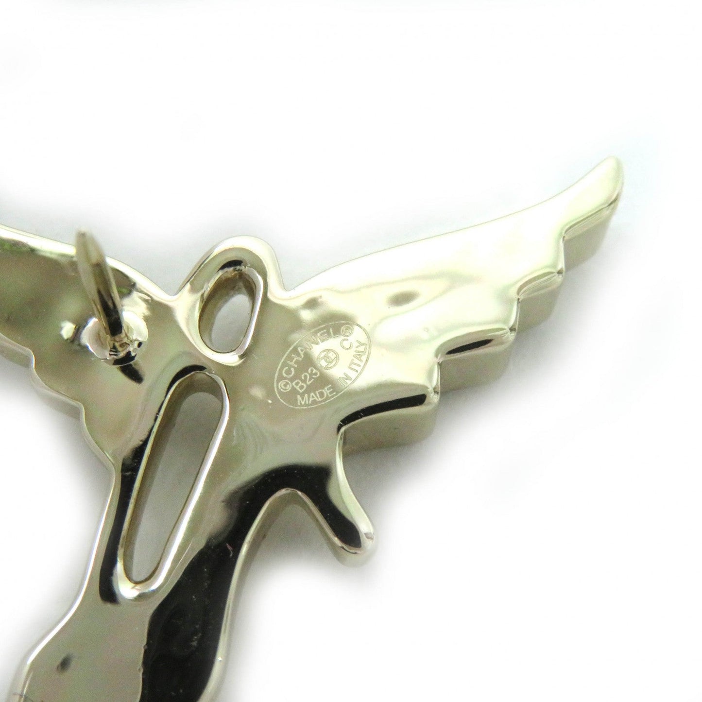 CHANEL Brooch B23C Gold Plated Gold black COCO Mark Pin Brooch