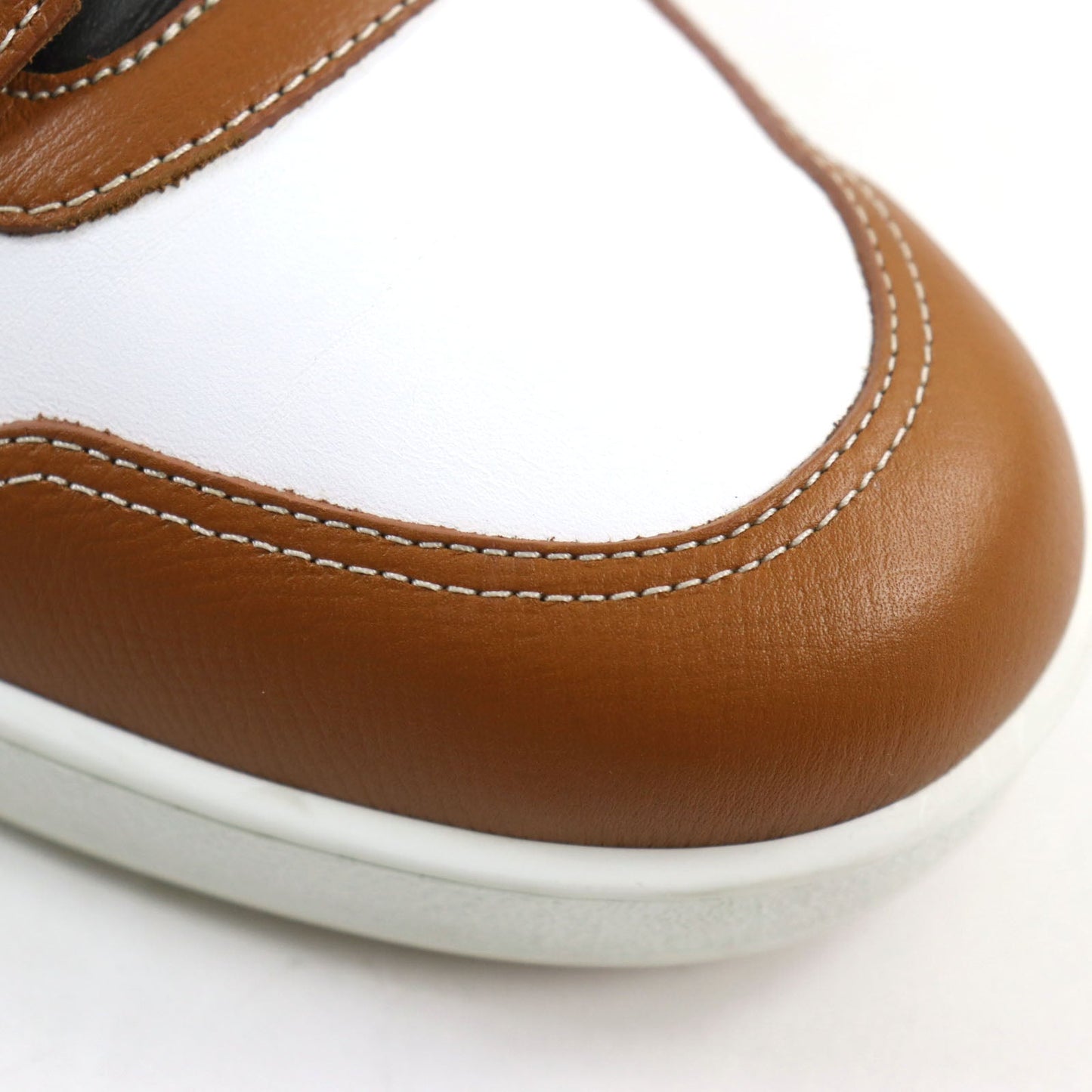 HERMES sneakers Main: Leather Brown white black free mens 39  d