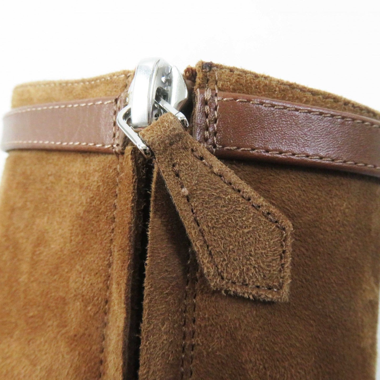 HERMES Ankle boots BL232082Z Main: suede, part: leather Brown Women 38  d