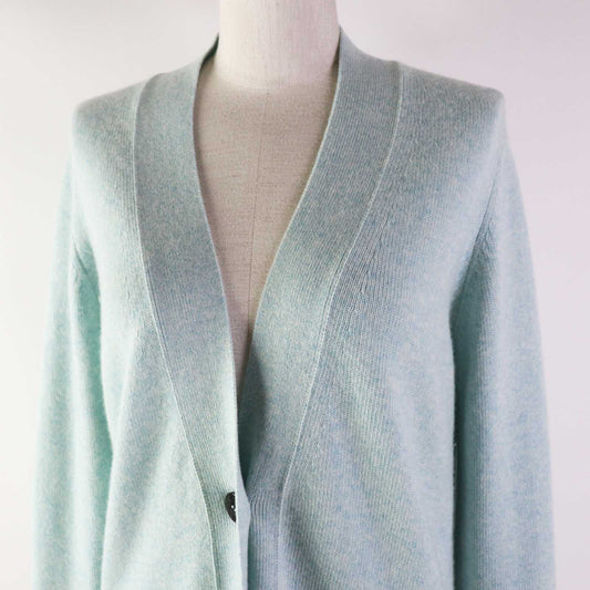 HERMES cardigan cashmere Light blue 34