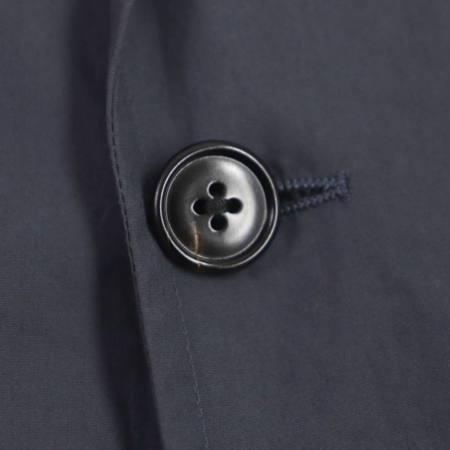 HERMES tailored jacket 21-5257 Main: 100% cotton Navy mens 56  d