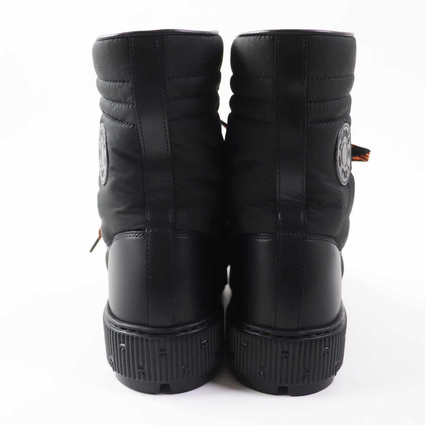 HERMES short boots Main: Leather, parachute fabric black Women 35  d